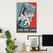 Yes We Can - Poster géant (Bureau à domicile)