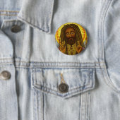 Yeshu Rasta Fari Ronde Button 5,7 Cm (In situ)