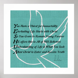 Yeshua Christelijk gedicht Poster