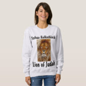 Yeshua HaMashiach, LION DE T-shirts JUDAH (Devant entier)