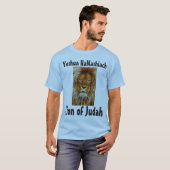 Yeshua HaMashiach, LION DE T-shirts JUDAH (Devant entier)