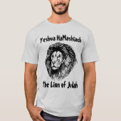 Yeshua HaMashiach, Messianic Jewish T-shirts, Lion T-shirt (Voorkant)