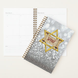 Yeshua Hébreu sur Torah Scroll & Star de David