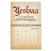 Yeshua Jesus Messianic Kalender (Feb 2026)