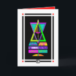 Yeshua, la Lumière du monde, carte Jésus-Christ<br><div class="desc">La branche centrale de cette Menorrah colorée, la Shamash, est la bougie "Servante" et représente Jésus Christ, Yeshua, Messie, la Lumière du Monde. Les 6 autres bougies se penchent vers Yeshua. La Croix est dans la flamme centrale de la menorah; la menorah incorporée avec l'étoile colorée de David. Cet article...</div>