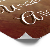 YESHUA Messiah Jesus Christus Christelijk gedicht Poster (Hoek)