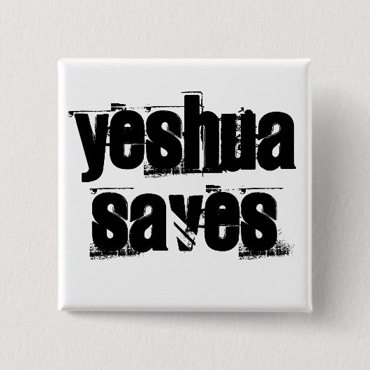 Yeshua Saves Button (Voorkant)