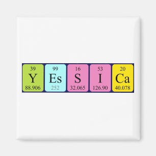 Yessica periodiek table name magnet magneet