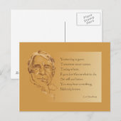 Yesterday is Gone- Carl Sandburg Briefkaart (Voorkant / Achterkant)