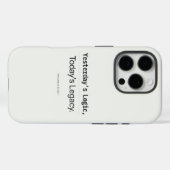 Yesterday's Logic Today's Legacy Programmer Quote Case-Mate iPhone Case (Achterkant (horizontaal))