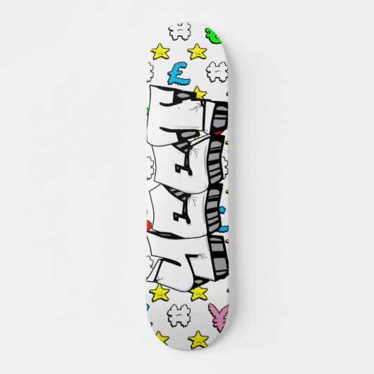 Yet Graffiti Custom Personalized Skateboard (Voorkant)