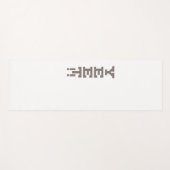 Yet Logo minimalist Light Yoga Mat (Voorkant (horizontaal))