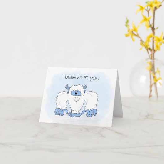 Yeti bemoedigende Kaart (Gele Bloem)