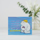 Yeti, carte postale (Debout devant)