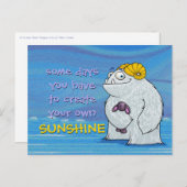 Yeti, carte postale (Devant / Derrière)