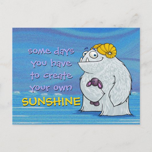 Yeti, carte postale (Devant)