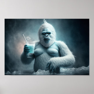 Yeti drink cocktail poster