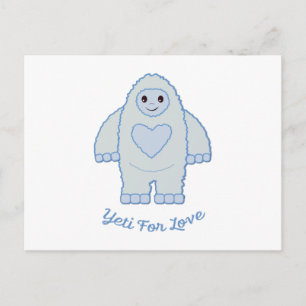 Yeti for Love Briefkaart