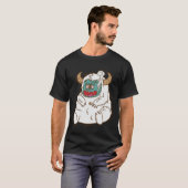 Yeti fumer Snowman Créativité Empreintes Pullover (Devant entier)