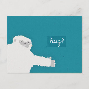Yeti Hug Briefkaart