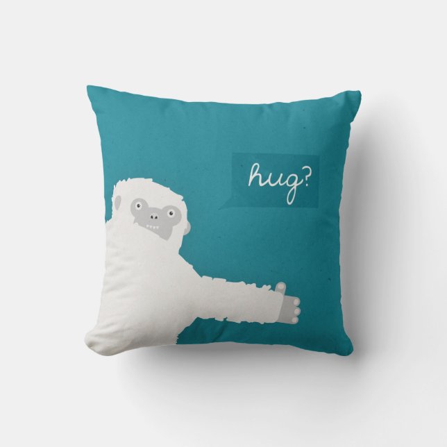 Yeti Hug - Cushion Kussen (Voorkant)