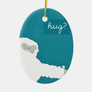 Yeti Hug Keramisch Ornament
