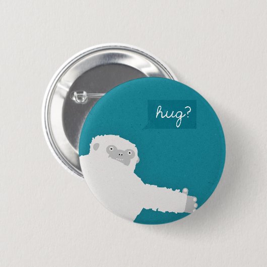 Yeti Hug Ronde Button 5,7 Cm (Voorkant /achterkant)