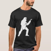 Yeti Jamming met elektrische gitaar silhouet T-shirt (Voorkant)