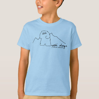 Yeti Lone Peak Kinder T-shirt (zwart Logo)
