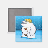 Yeti (Noël), aimant (Recto/Verso)