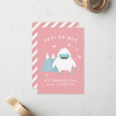 Yeti of niet Classroom Valentijn Notitiekaartje (Voorkant / Achterkant in situ)