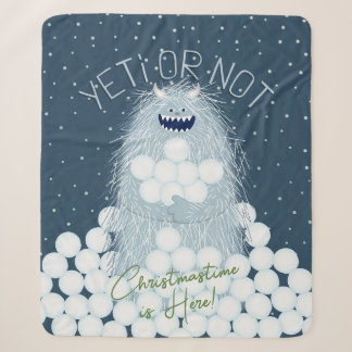 Yeti of niet, kersttijd is hier Kerstmis Sherpa Deken