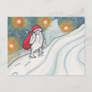 Yeti Santa Feestdagenkaart