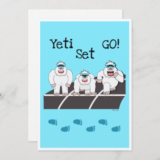 Yeti Set Go Invitation (Devant / Derrière)