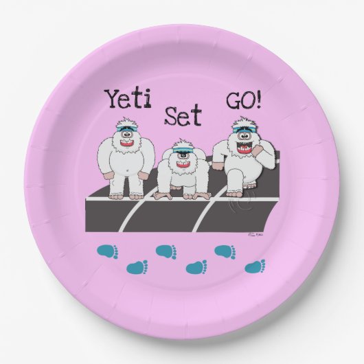 Yeti Set Go Paper Borden Papieren Bordje (Voorkant)