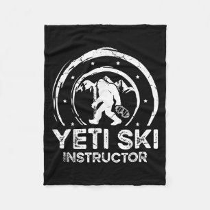 Yeti-ski-instructuer Sasquatch voor een vrouwelijk Fleece Deken