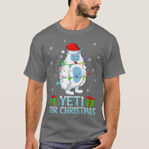 Yeti Xmas licht kerstmis kerstmis kerstmis T-shirt