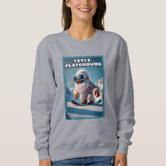 Yeti's Speeltuin: Grappige Sneeuwplanking Sasquatc Trui