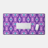 Yeux bleus dans un feuillage pourpre Art botanique (Clavier et souris)