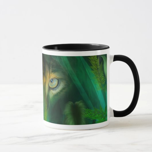 Yeux de jungle - tasse d'art de Jaguar (Droite)