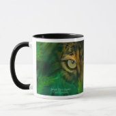 Yeux de jungle - tasse d'art de Jaguar (Gauche)
