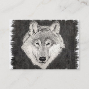Yeux de la carte de profil de loup