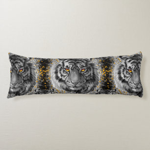 Yeux de tigre - Dessin de tigre coloré - Coussin d