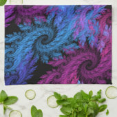 Yeux des tempêtes Serviette de cuisine (Plié)
