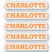 Yeux d'Halloween | Sticker de nom de couleur Citro (Devant)