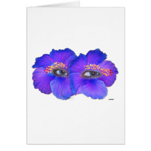 Yeux d'Hibiscus - Bleu
