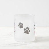 Yeux doux, Amour de la Fierce - Chien givré Mug (Centre)