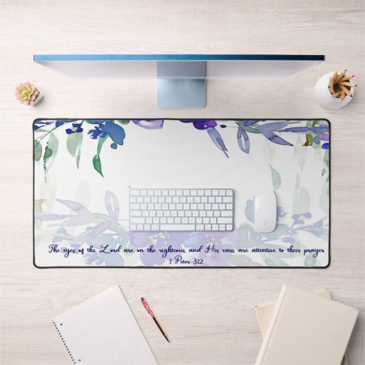 Yeux du Seigneur florale pourpre écriture (Bureau 1)