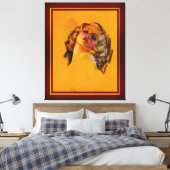 Yeux Envoûtants Portrait Art Déco de Zoe Mozert (Insitu(Chambre))