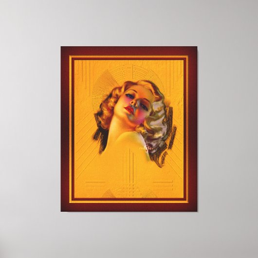 Yeux Envoûtants Portrait Art Déco de Zoe Mozert (Recto)